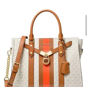 Michael Kors Brown and Orange Women's Bag